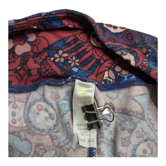 Lularoe Leggings Womens Size OS 0-12 Burgundy Russian Nesting Dolls Rare Unicorn - Picture 7 of 7